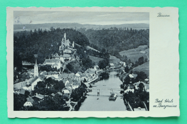 AK Passau / 1935 / Bad Hals / Fluss Schwimmbad / Burgruine / Straßen